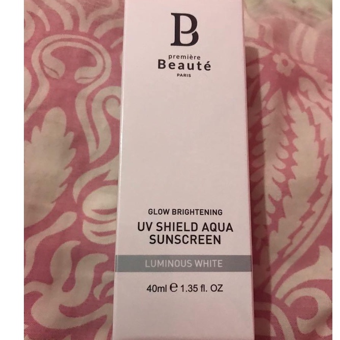 Premiere Beaute UV Shield Aqua Sunscreen (SPF 50 PA+++) 40ml Luminous White Glow Brightening ORIGINA