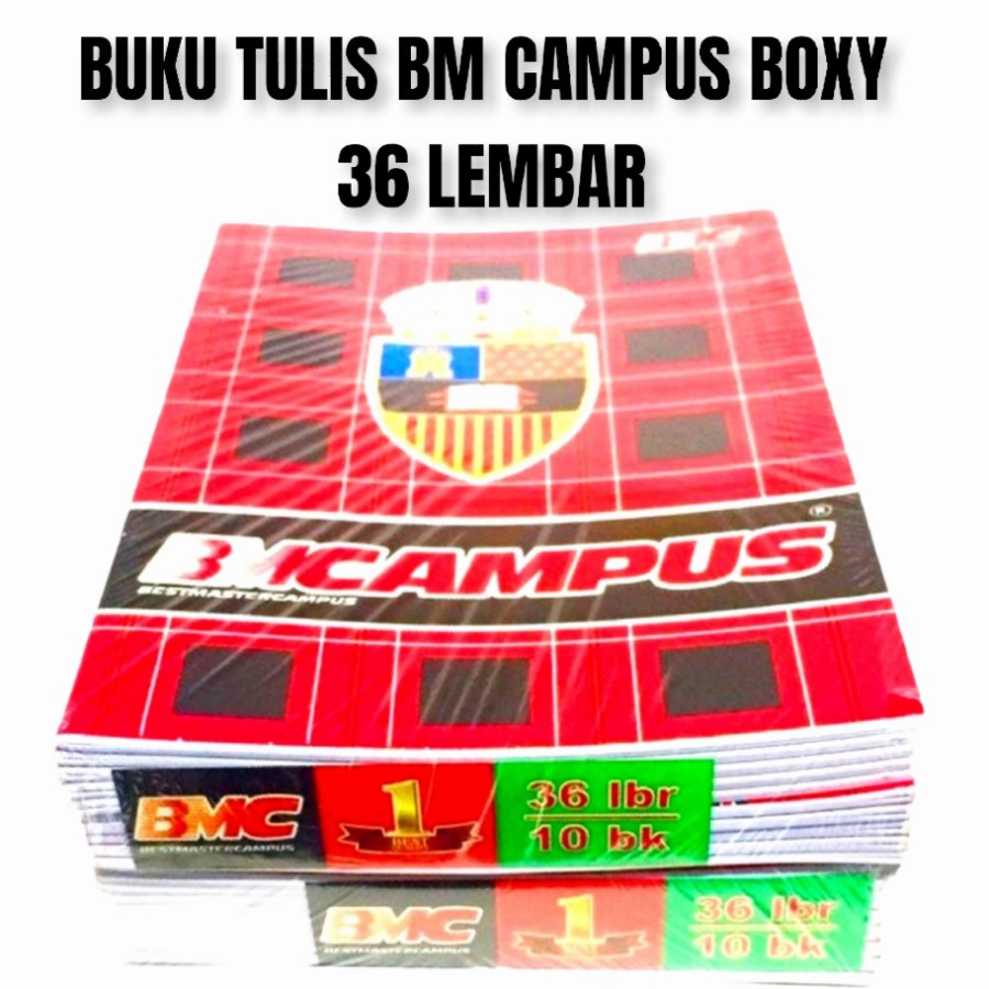 

Buku Tulis BM CAMPUS Boxy 36 Lembar ( 10 Buku )