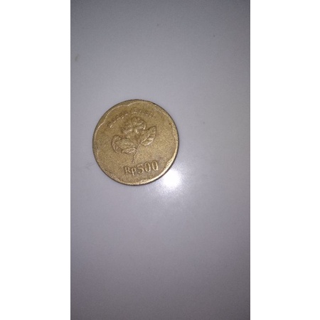 uang koin 500 rupiah gambar bunga melati thn 192