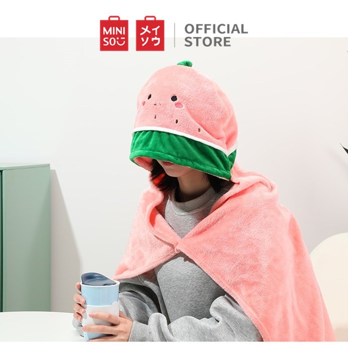 MINISO Seri buah dengan selimut luang topi Blanket Tidur Dewasa Anak