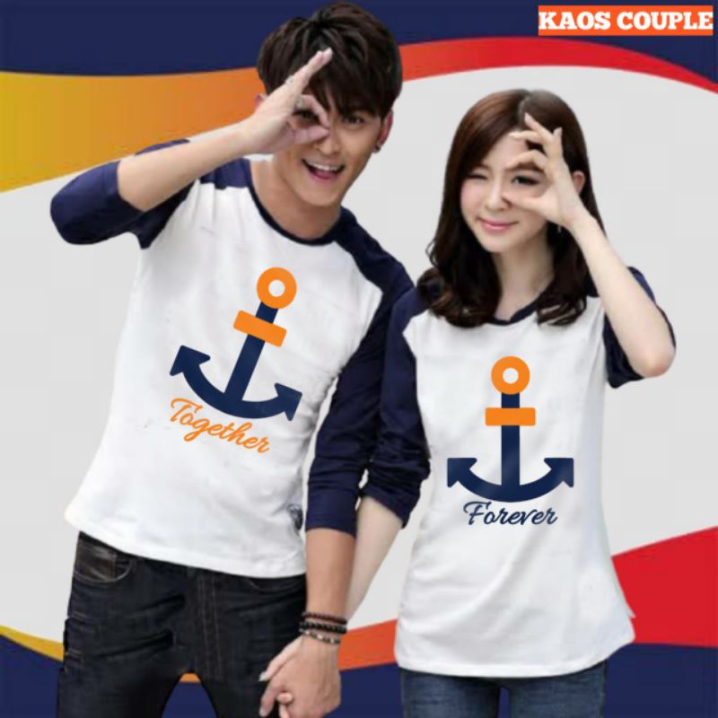 kaos couple jangkar pelaut pelayaran
