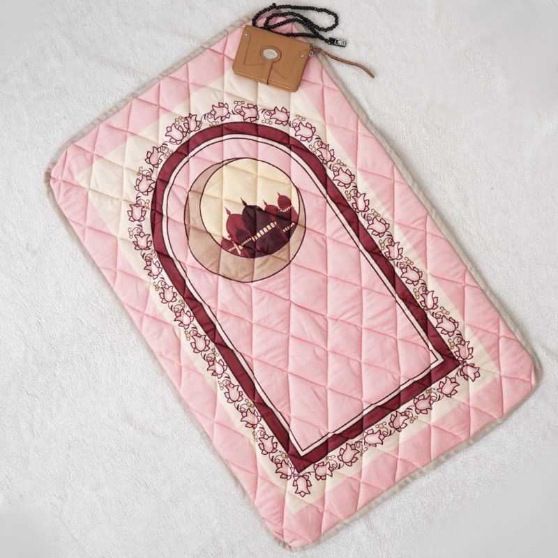 sajadah tebal empuk lembut ping baby motif hagia shopia quilting