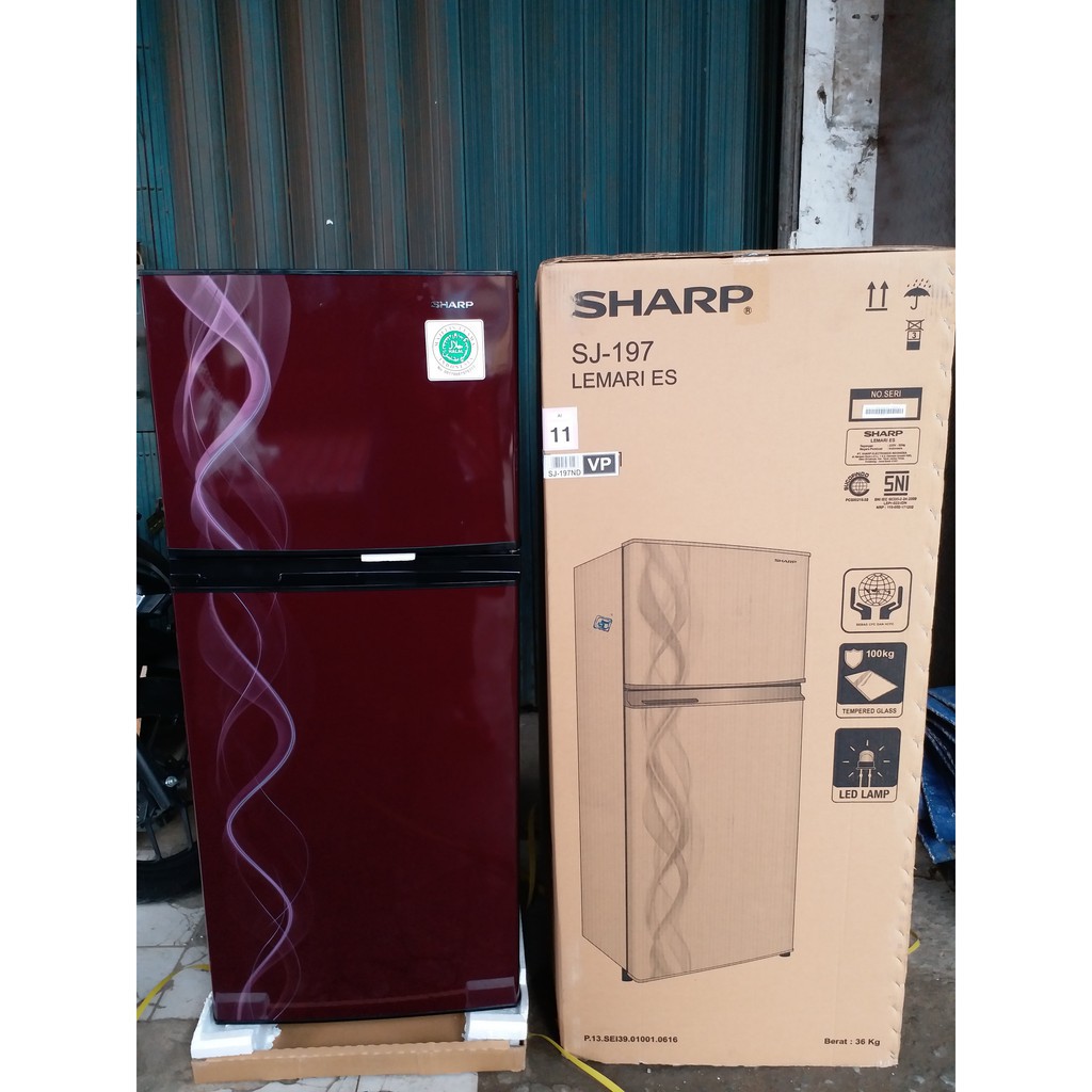 Kulkas 2pintu Sharp Kirei Sj 197nd Shopee Indonesia