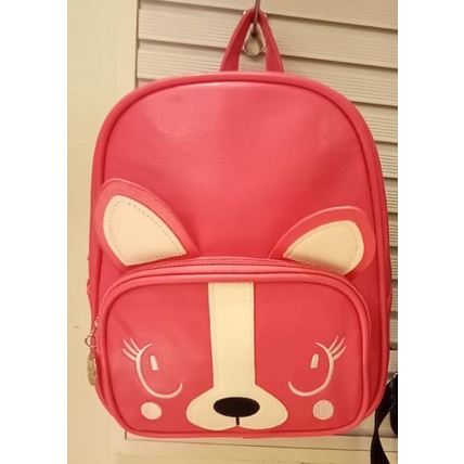 TAS RANSEL ANAK MOTIF TUPAI MERK PINK KISS BY ELIZABETH
