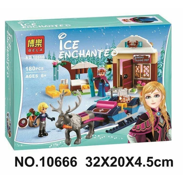 Brick Bela 10666 Frozen Princess Elsa Anna Kristoff Sleigh 180pcs