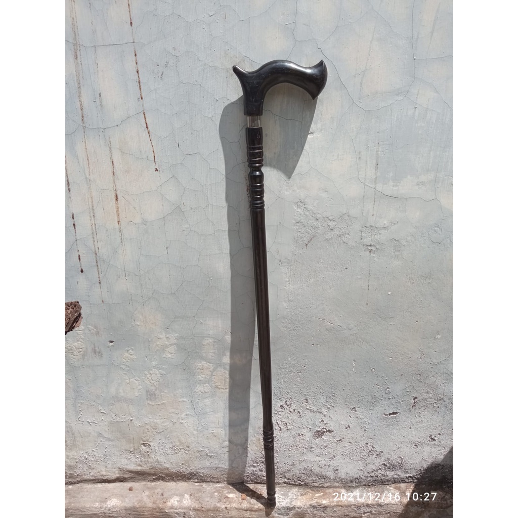 Tongkat/tongkat jalan/Tongkat jalan kelor hitam /Tongkat kayu murah