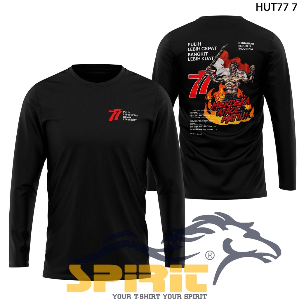 TERBARU kaos baju 17 agustus 2022 kaos agustus HUT RI 77 DTF panjang