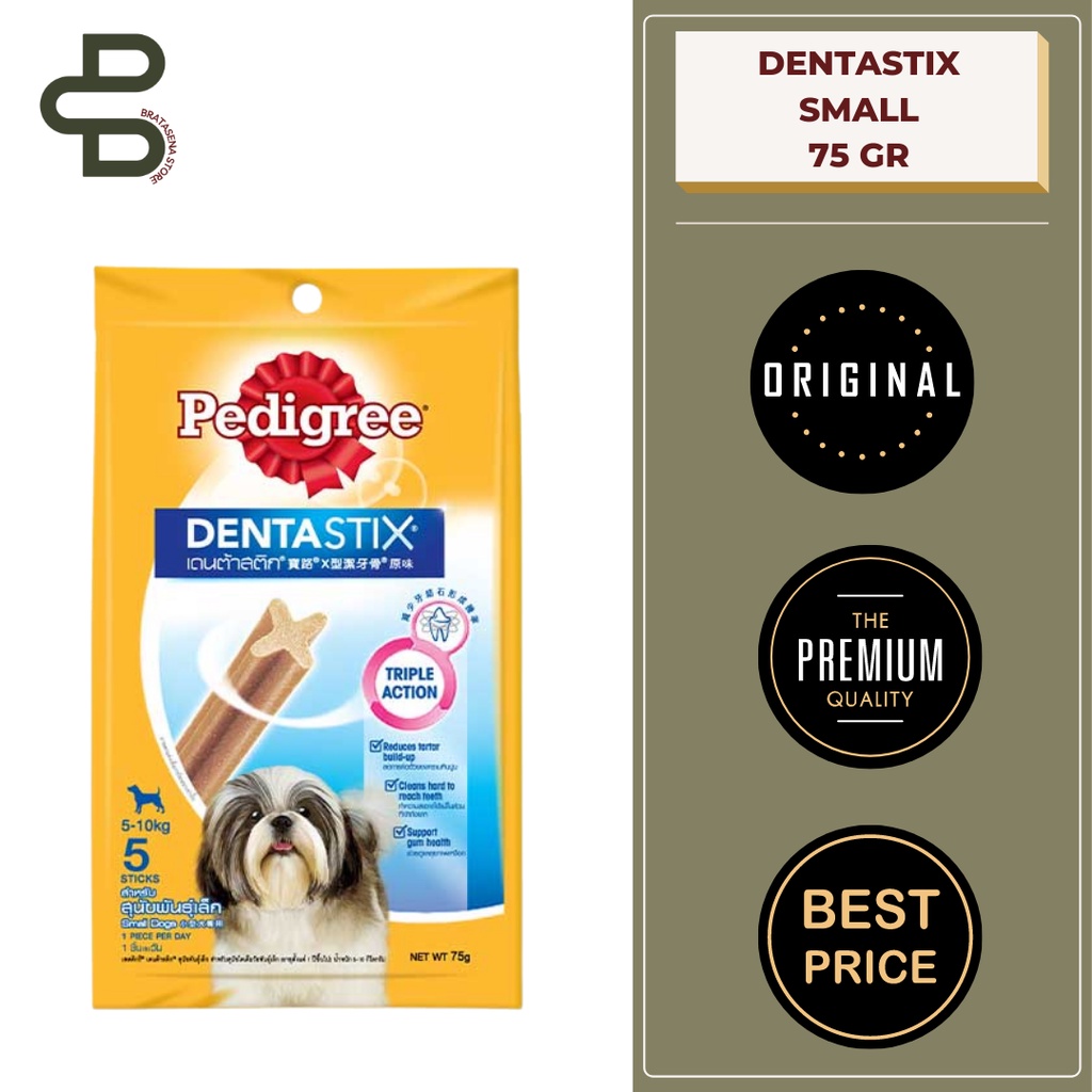 PEDIGREE DENTASTIX SMALL 75 GR // SNACK ANJING