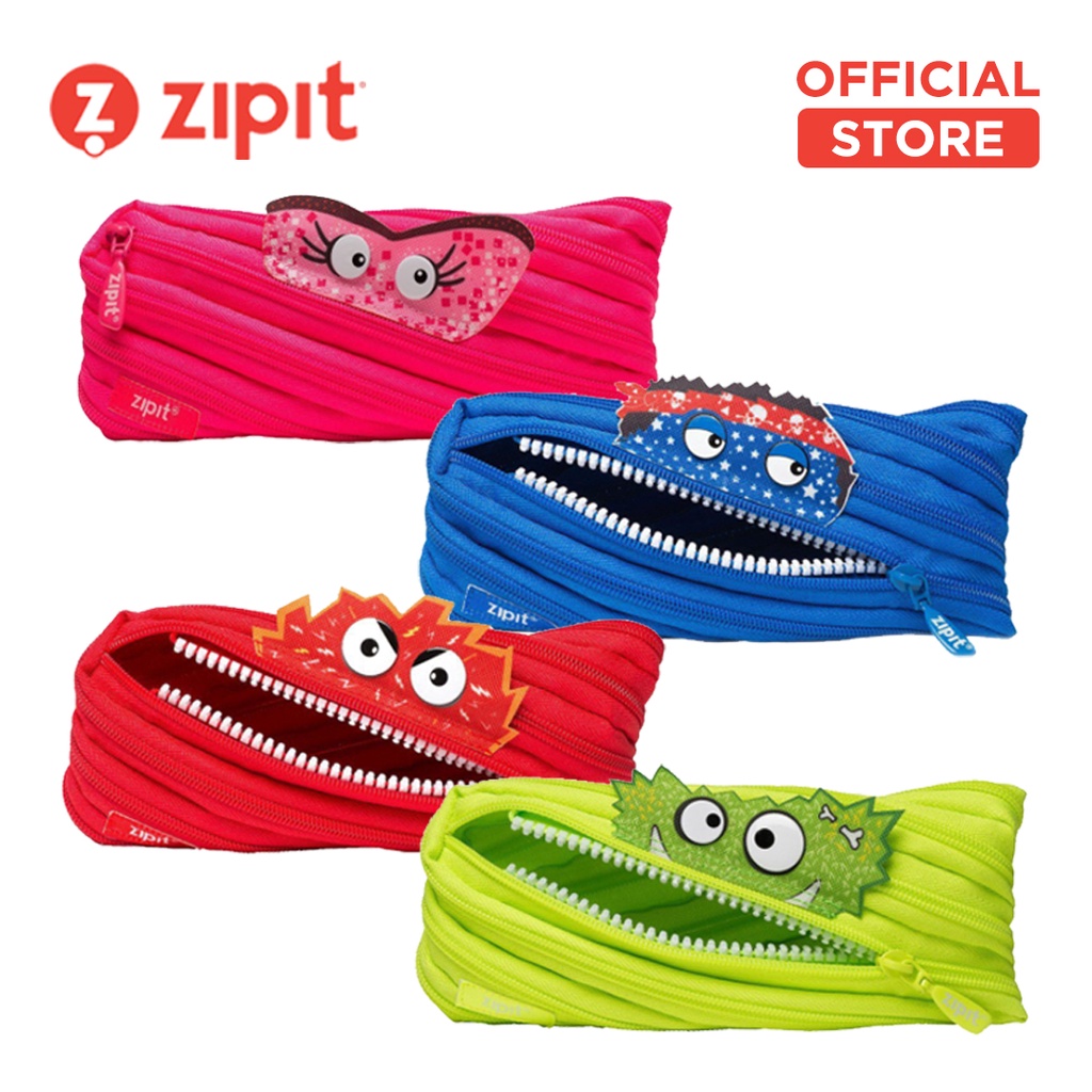 

Tempat Pensil dan Alat Tulis Sekolah / Zipit Talking Monster Pouch