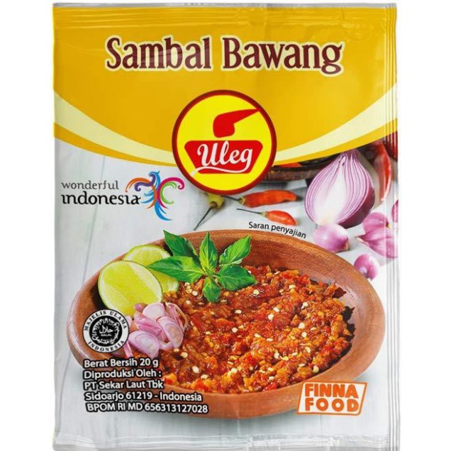 

FINNA SAMBAL ULEG BAWANG INSTAN 20 GRAM MURAH EXP LAMA