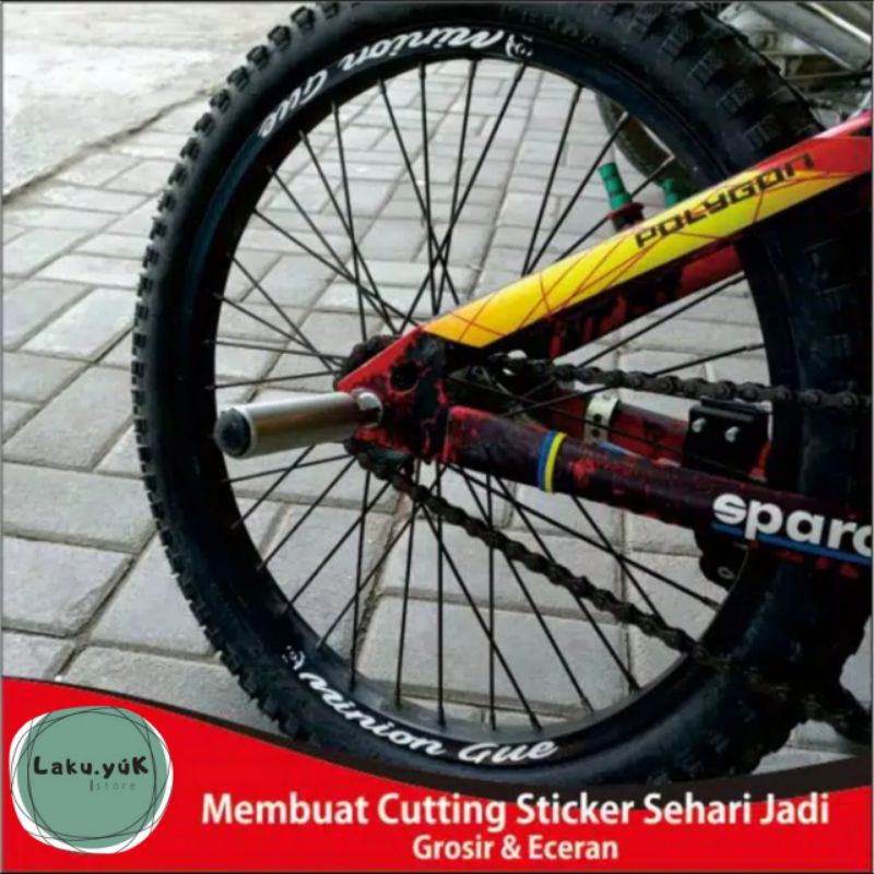 Sticker Rim Velg Sepeda Minion