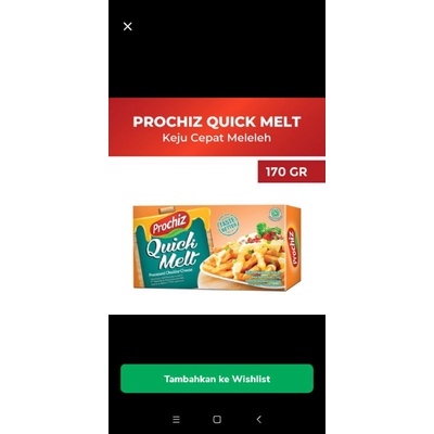 

Prochiz Quick melt 170gr