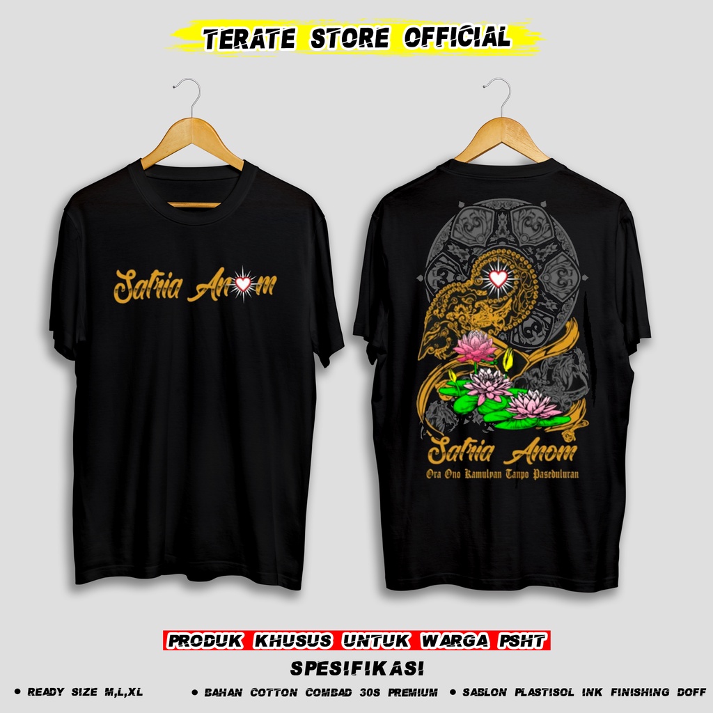 KAOS PSHT WAYANG SATRIO ANOM SPESIAL GILAP KEEMASAN (BERBAHAN DISTRO DAN BISA COD) TERATE STORE ID