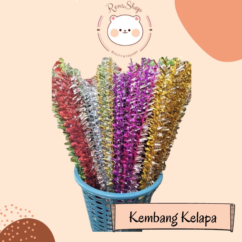 Rambut ondel ondel Kembang kelapa uk 50cm isi 10pcs