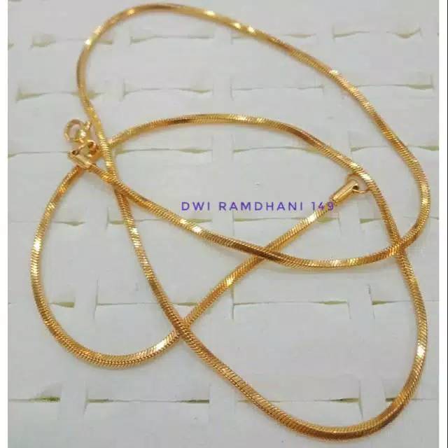 KALUNG PRIA WANITA KOTAK BULAT BELUT TITANIUM 100% ANTI LUNTUR