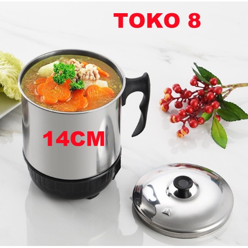 Electric Heating Cup 14cm Mug listrik Gelas Masak/Teko Elektrik