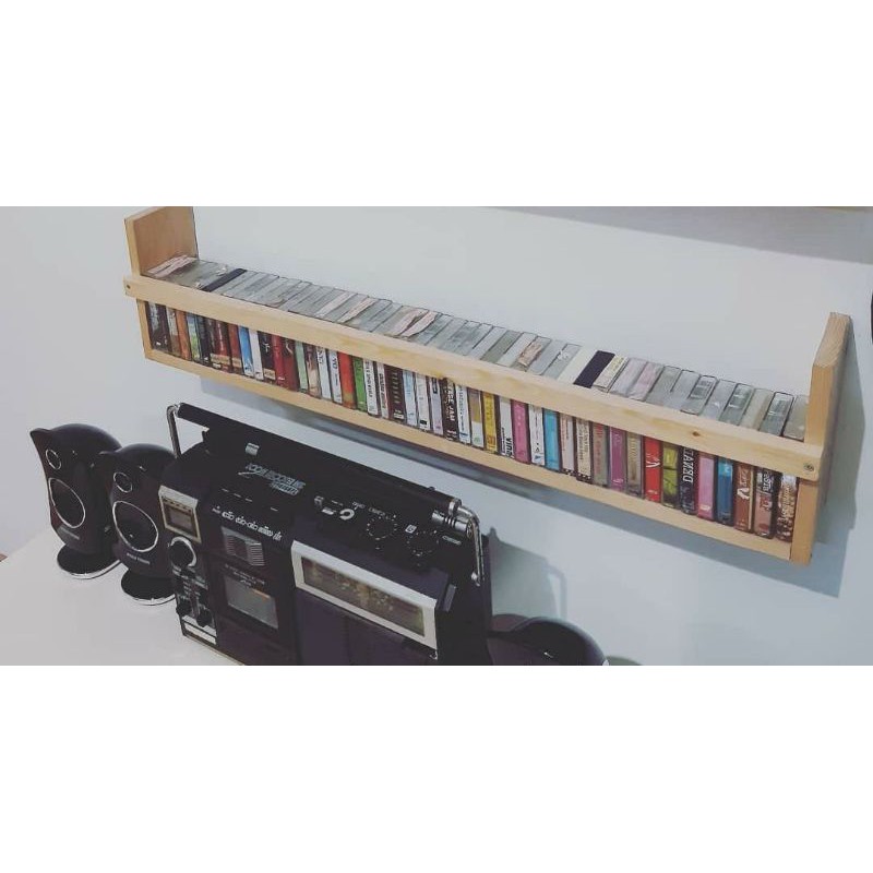 Rak Kaset Tape atau rak CD serbaguna jati belanda