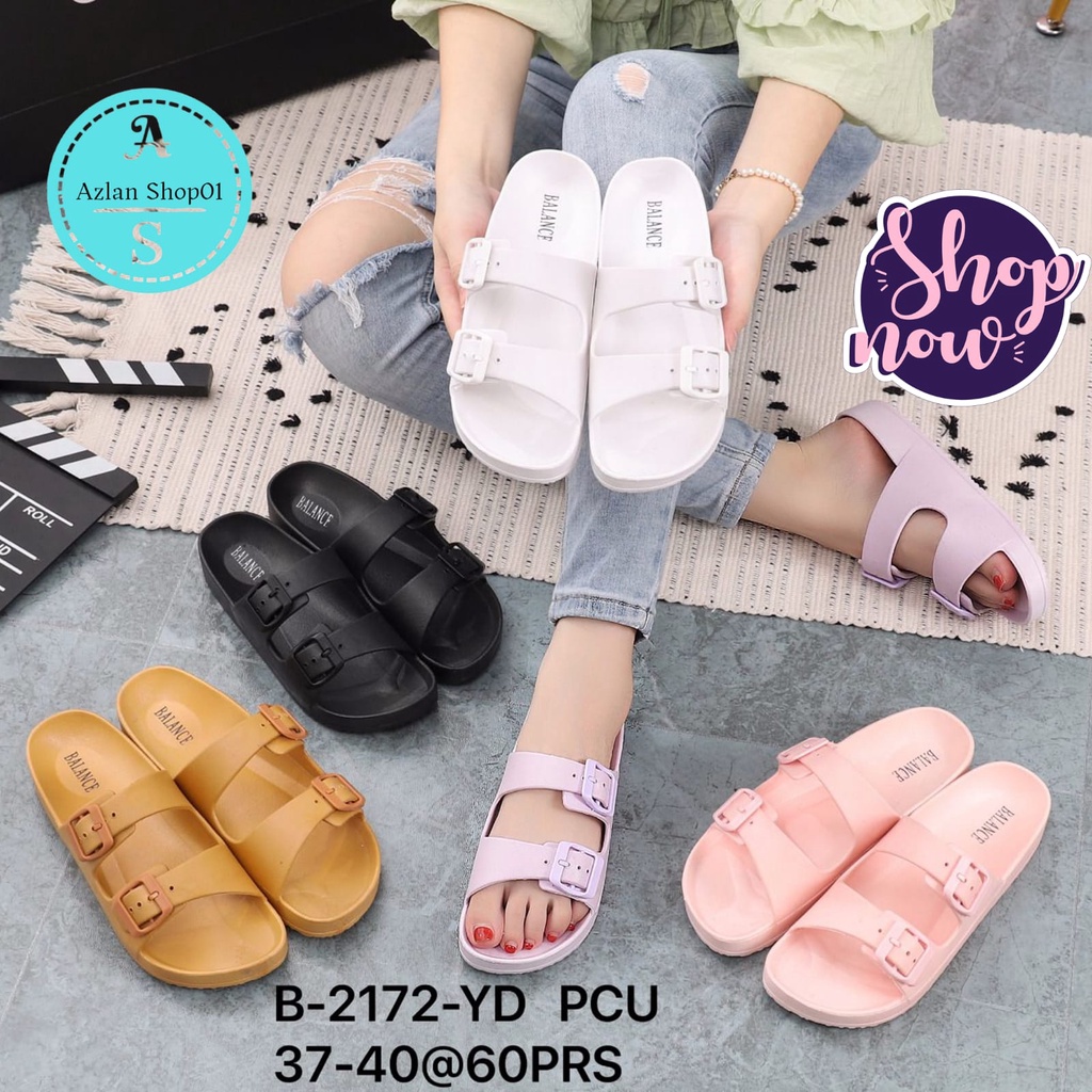 SANDAL SLOP IMPOR CEWEK BALANCE B-2172B (37-40) sandal balance SETRIP 2 TERBARU