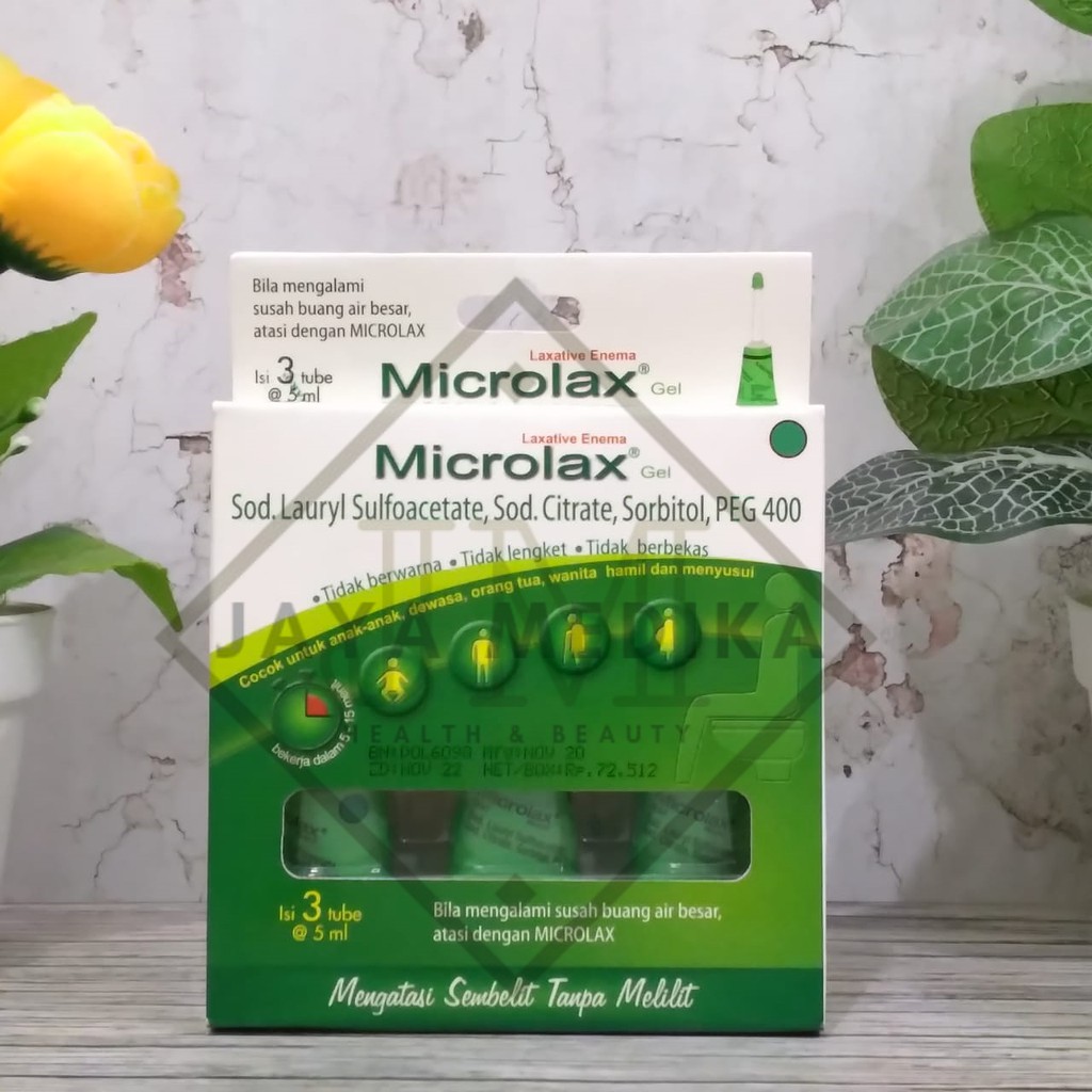 Microlax Gel Isi 3 Tube @ 5 ml Mengatasi sembelit