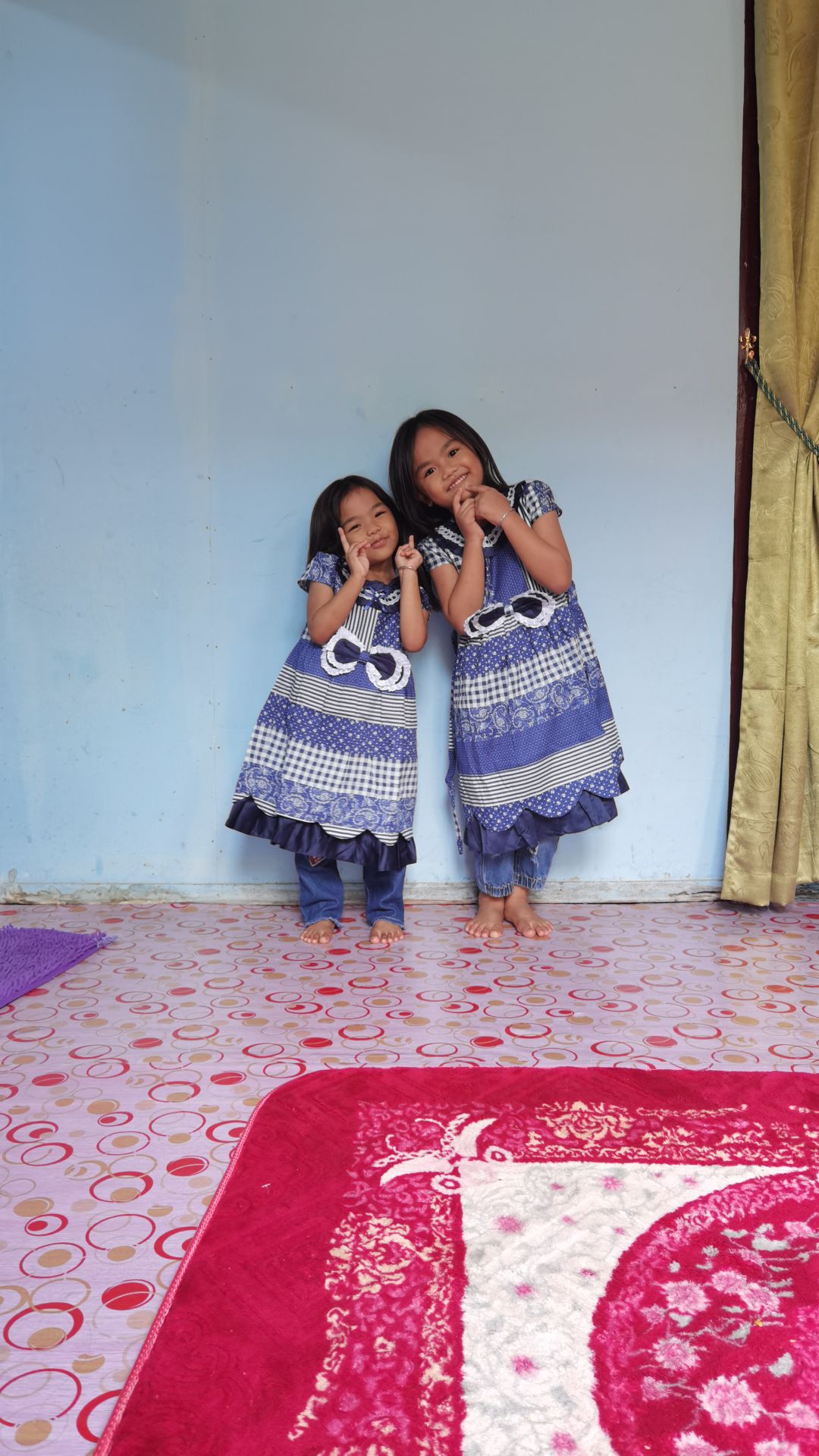 Two Mix Dress Anak Bahan Katun Batik Fashion Y861 Usia 1-7 Tahun