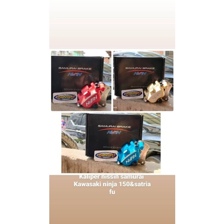 kaliper nissin samurai brake disk depan std ninja 150 &satria fu original nissin samurai brake