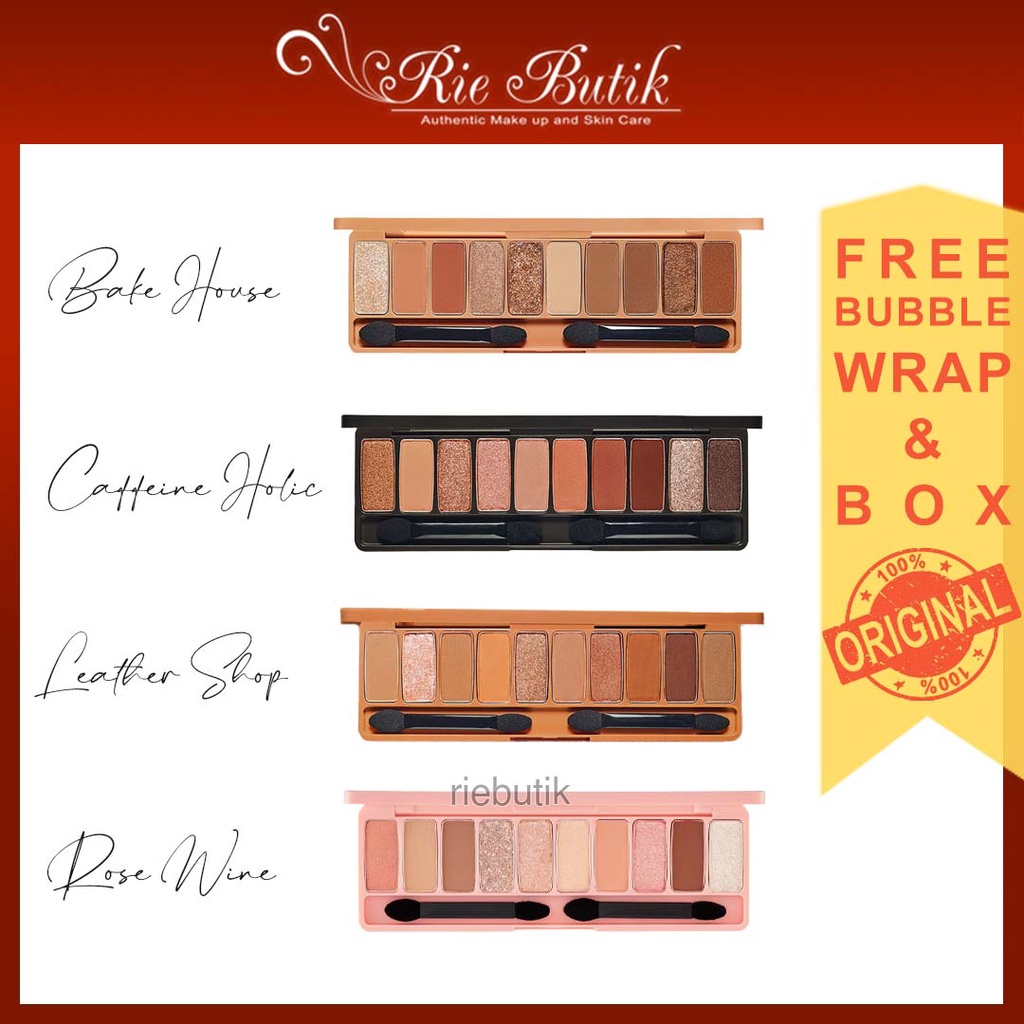 Etude House Play Color Eyes Rose Wine / Caffeine Holic / Bake House / Leather Shop / In The Cafe