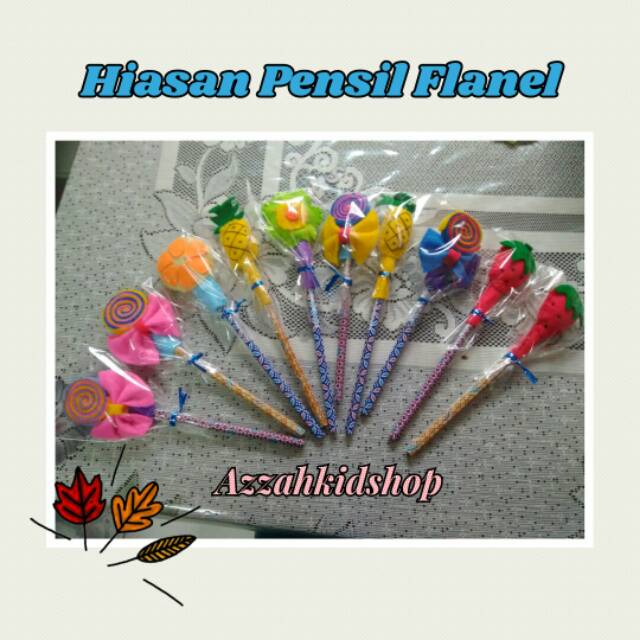 Hiasan pensil Flanel
