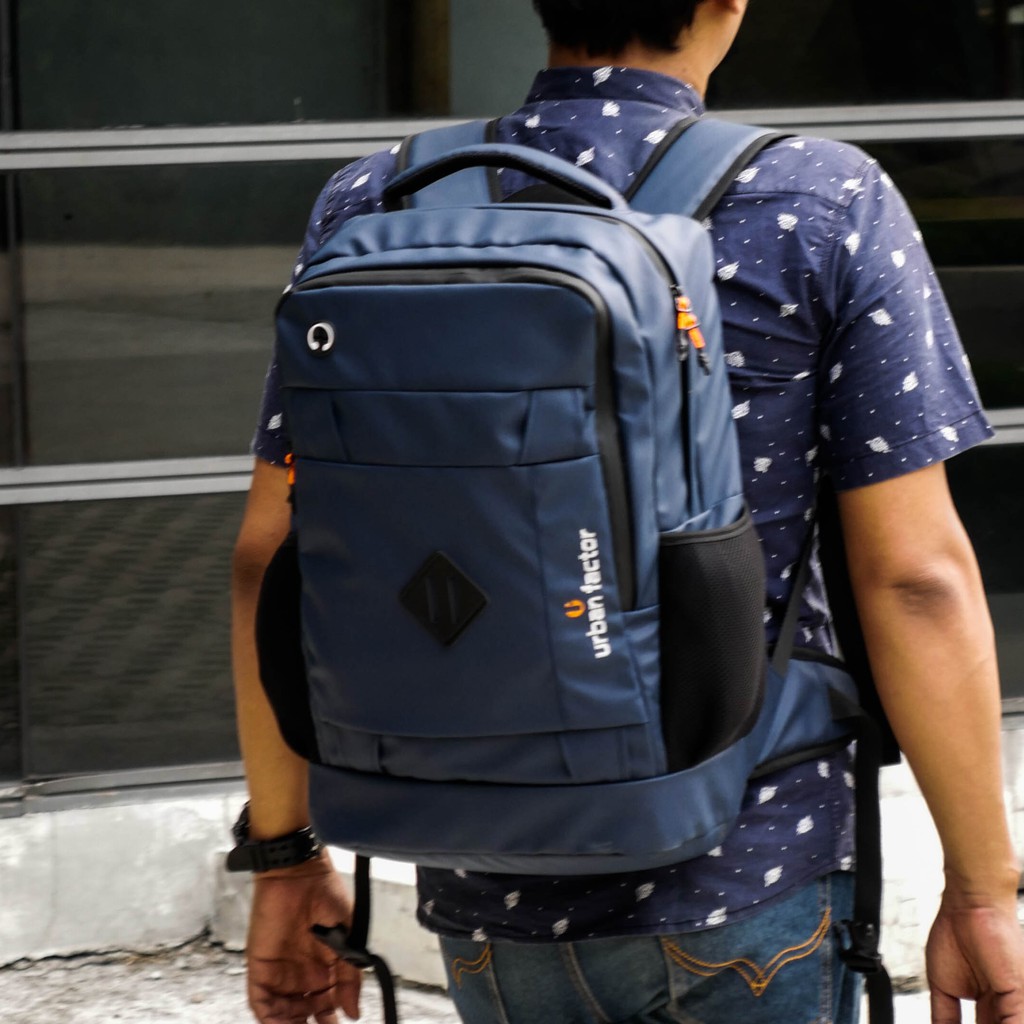 LUXURIOUS NAVY |Urban Factor x FORIND|Tas Ransel Punggung Ori Bag Pria Wanita Backpack Baru Besar