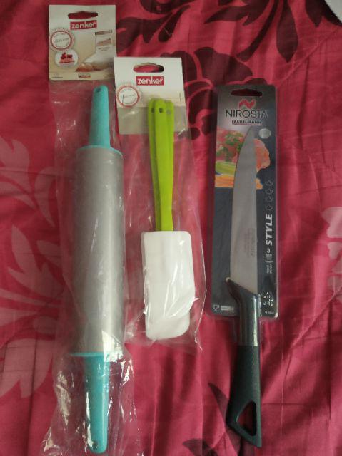 Baking Scraper Spatula Sodet 3 Pcs Zenker Dekorasi Kue Cake Maker