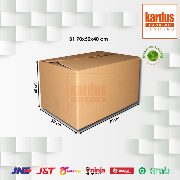 

RN Kardus Box Karton Dus Kotak Packing Jumbo Polos Uk 70x50x40