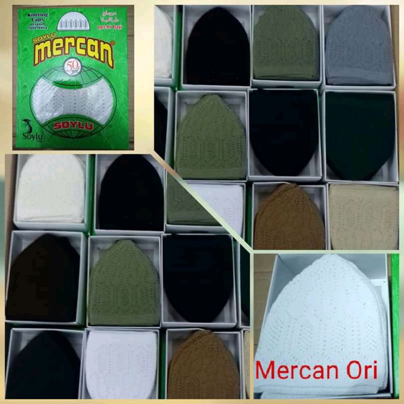 Peci mercan rajut mercan original