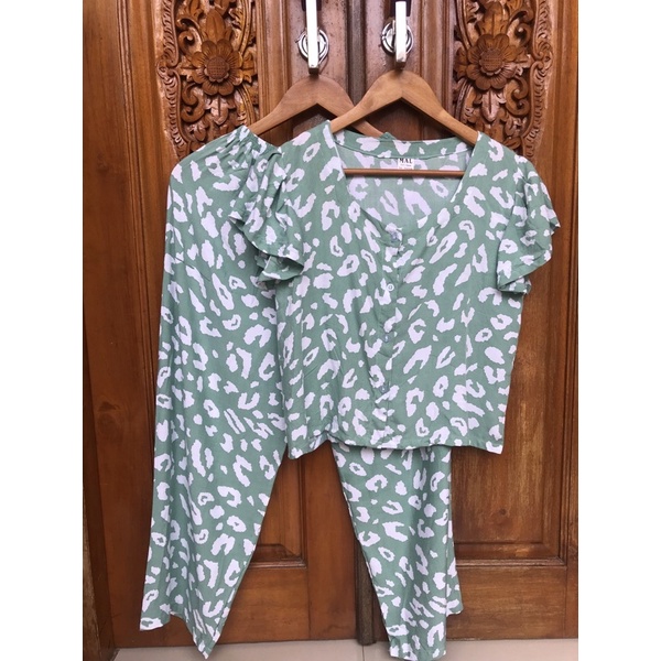 TERMURAH DI SHOPEE! SET CACA BUSUI-Leopard tosca