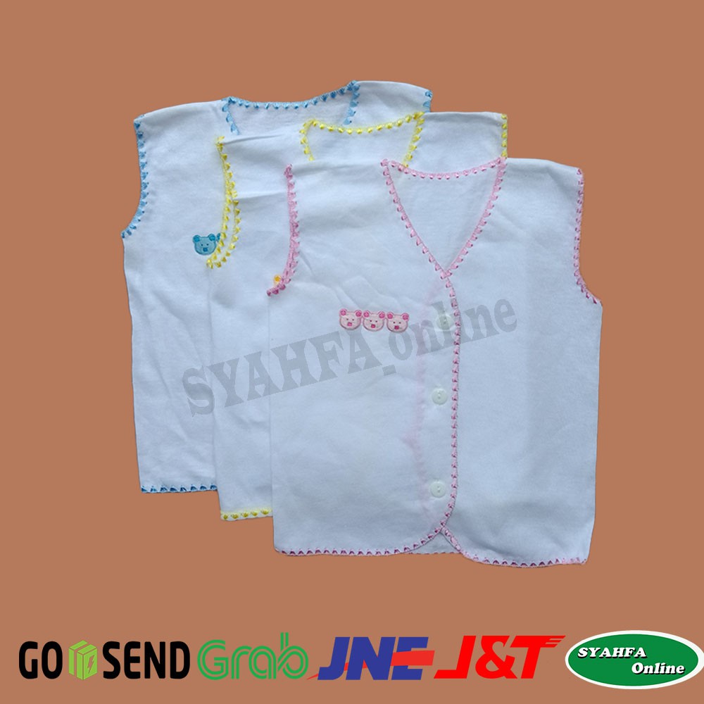 1 Pcs Baju  bayi  putih polos  new born BUNTUNG pakaian 