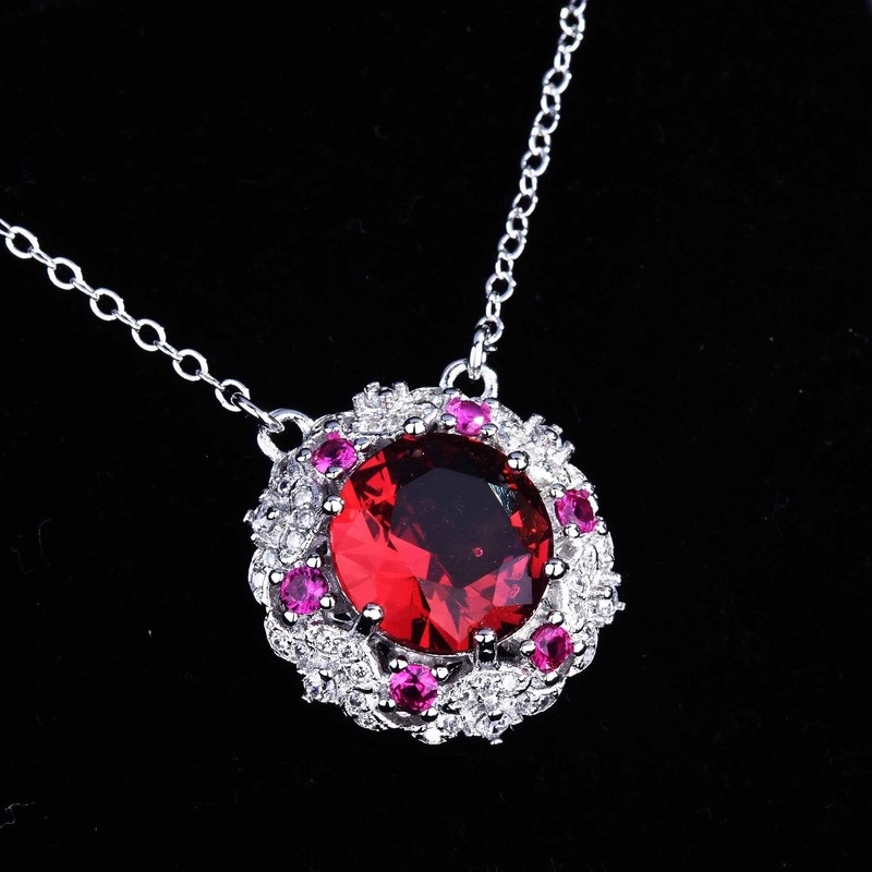 Luxury Fashion Ruby Simple All-Match Necklace