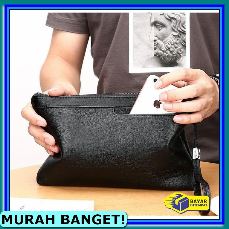 Clutch Lv Pria Uk.29 Handbag Sling Premium OT214 Handbag Tas Tangan Kulit Pria Wanita Clutch Bag 180