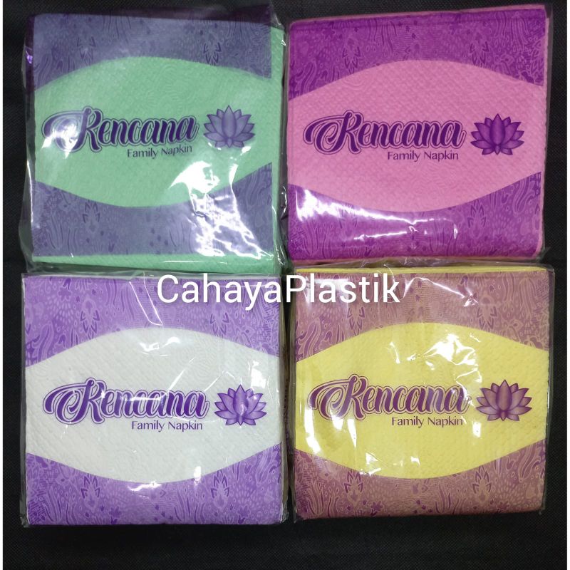 Tissue Napkin Putih Warna Tissue Meja Makan BDS