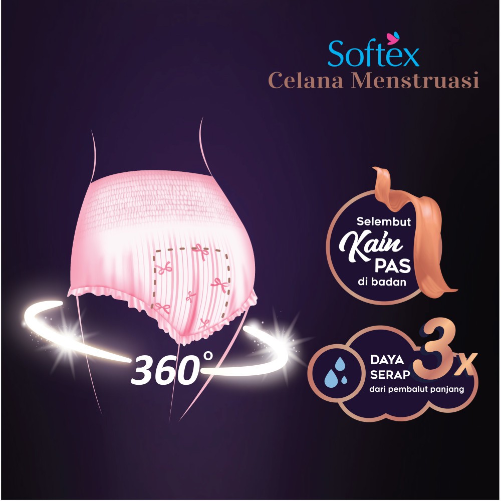 Softex Celana Menstruasi All Size 2 Pcs