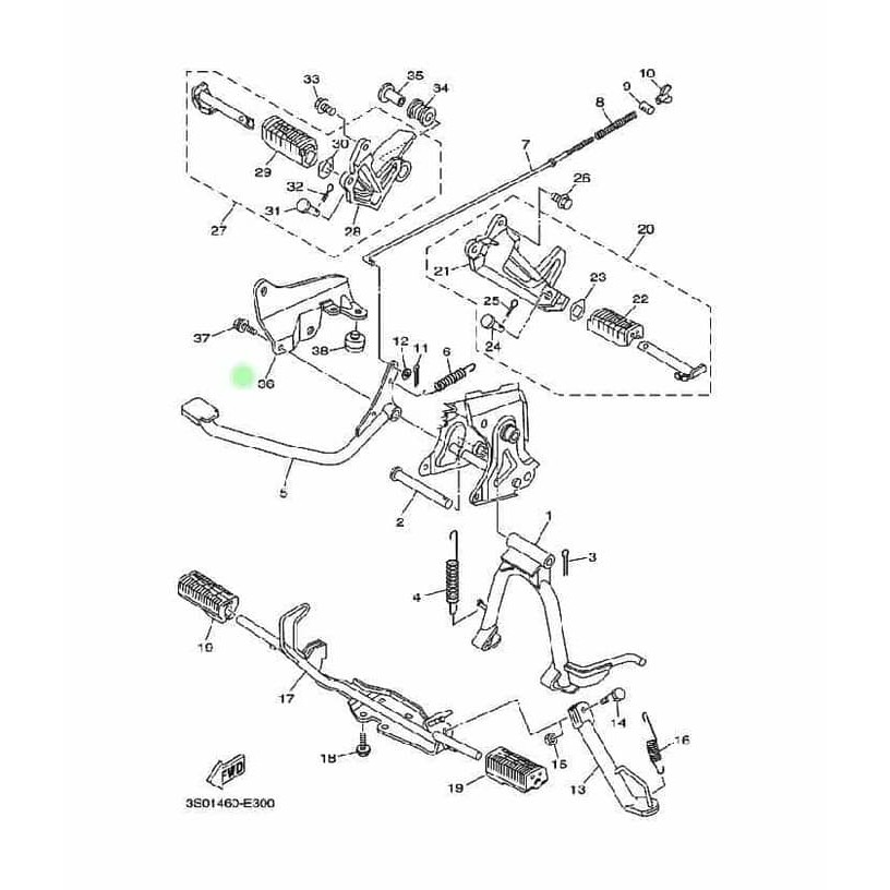 HOT SALE  Pedal Rem Vega R New 5LM-F7211 Yamaha Genuine Parts ORIGINAL