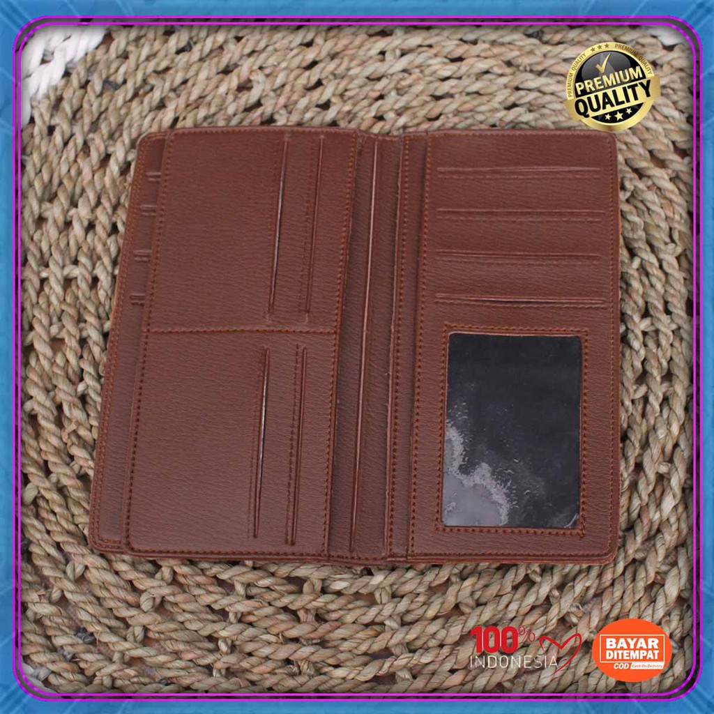 Best seller DOMPET KULIT PRIA panjang KULIT sintetik AMT