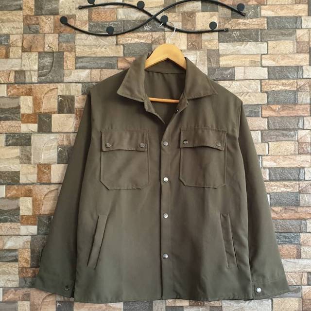Jaket Semi Parka Panjang Pria Terbaru & Terlaris Warna Hijau Army, Merah & Hitam