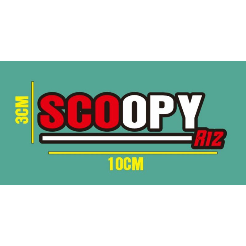 sticker cuting Scoopy r12