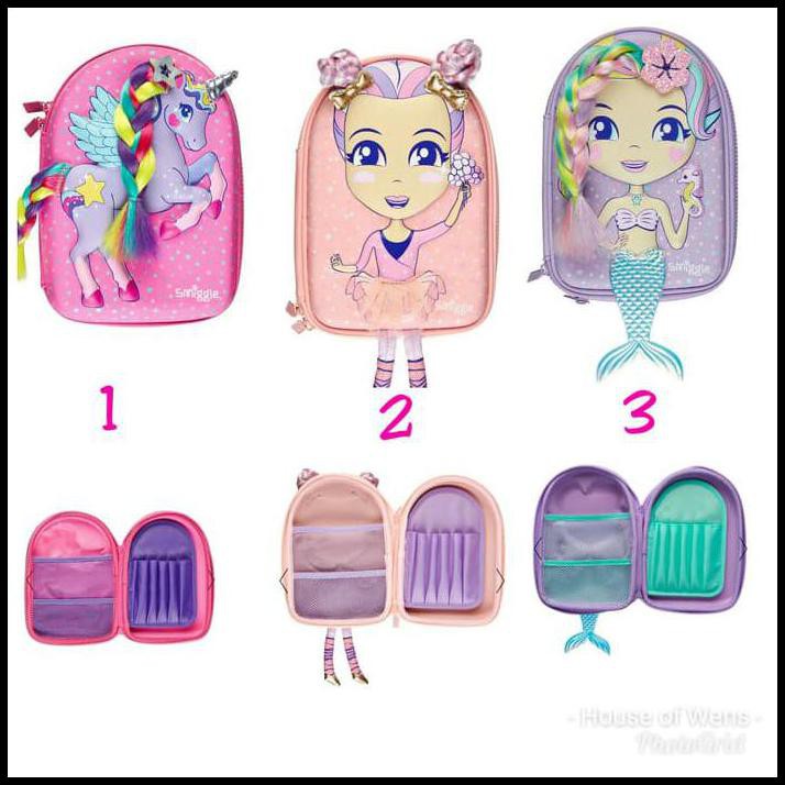 

Smiggle Dolly Wishes Hardtop Pencil Case - Tempat Pensil Smiggle - Beige