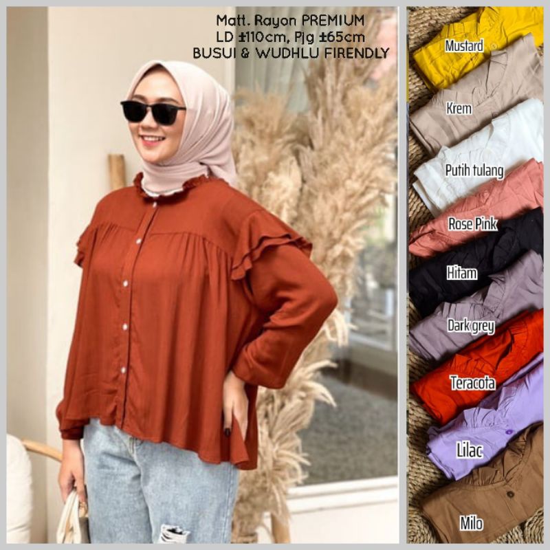 Biya Blouse RAYON Viscose PREMIUM (LD ±110cm) //JF4756