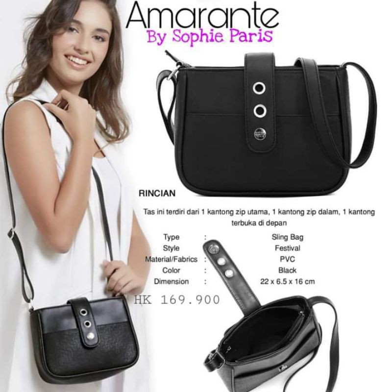 shopee Martin tas slempang Tas Amarante by Sophie Paris tas Shopie Paris