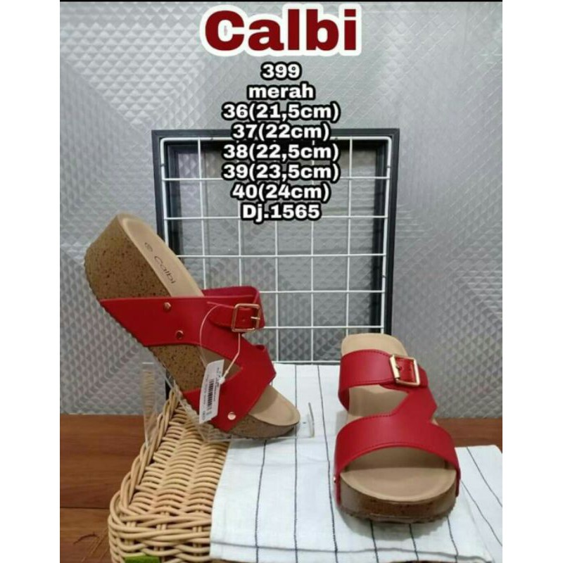 FILLYS : Sandal Selop Wedges CALBI DJ.1565 Original Brand Matahari