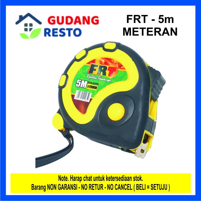 FRT Meteran Roll / Measuring Tape 5 M / 5M Alat Ukur Tukang Bangunan