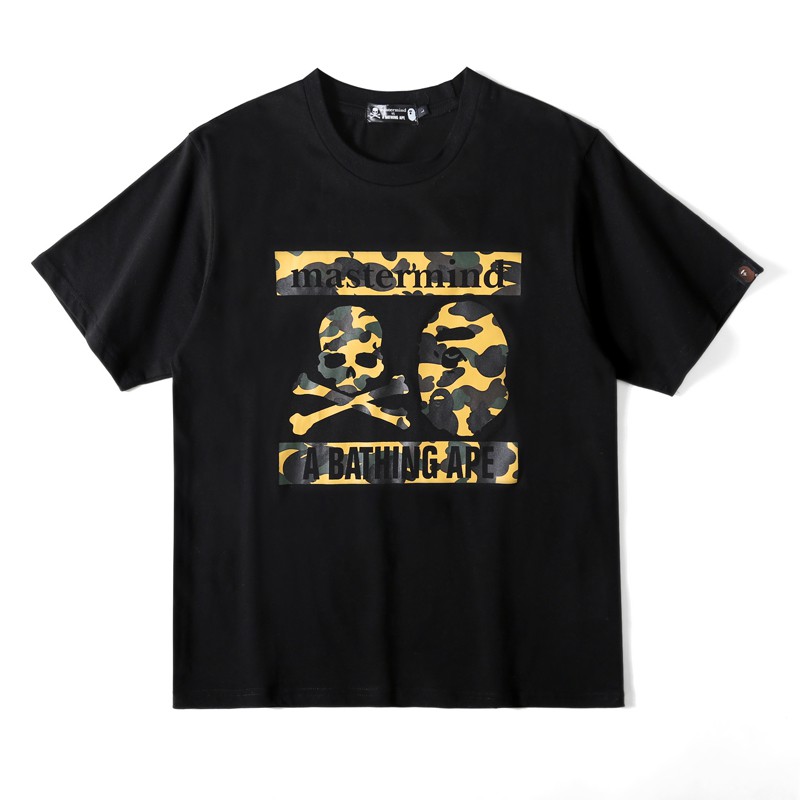 T-SHIRT BAPE MIRROR BAPE X MASTERMIND  JAPAN BLACK EDITION 2021 IMPOR