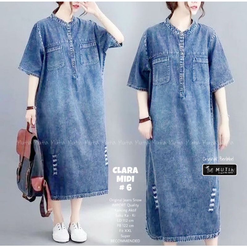 DRESS JEANS CLARA MIDI√√ BY MUTIA
