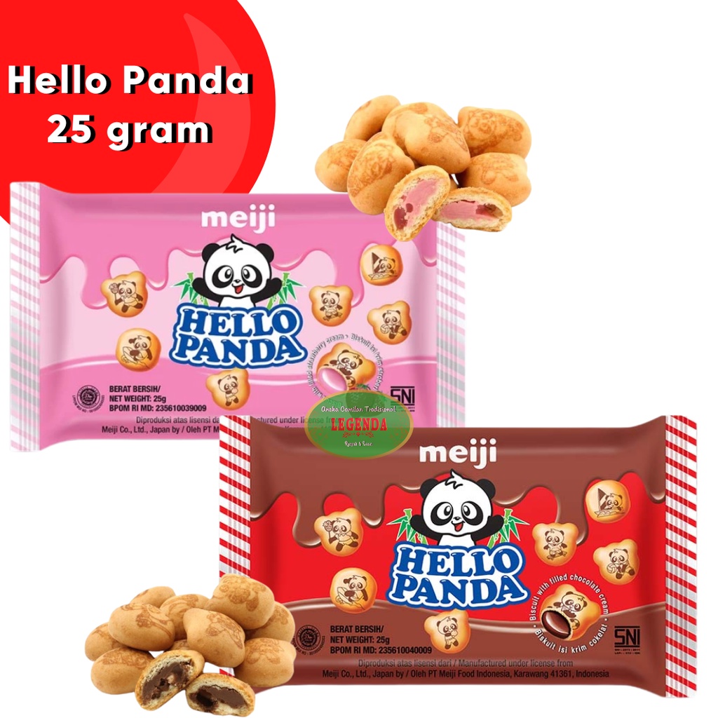 Hello Panda 25gr chocolate strawberry