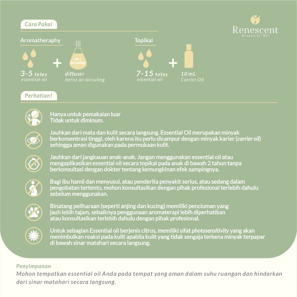 Renescent | Special Blend Bliss Blend Pure Essential Oil 10ml Deep Sleep Diffuser Aromatherapy Humidifier Air Purifier Lilin Aromaterapi